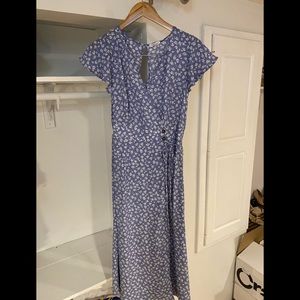 Floral midi summer dress